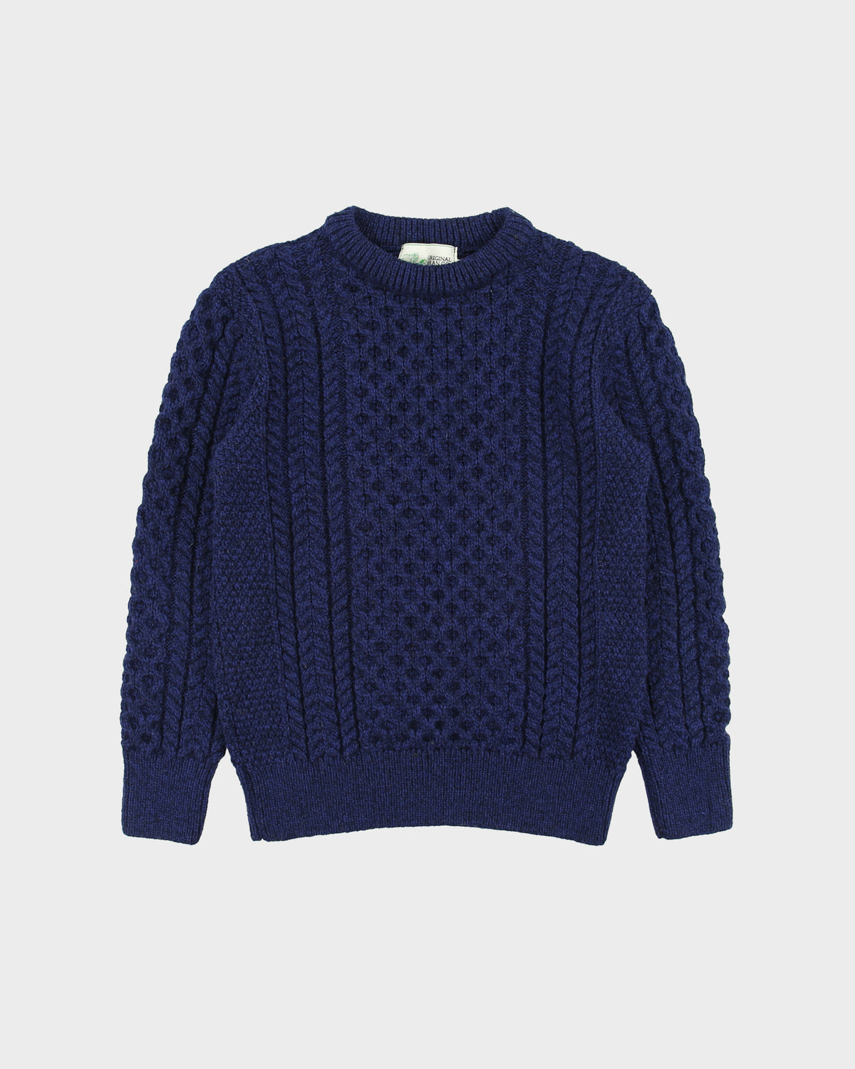 Vintage Aran Company Merino Wool Fisherman Knit Jumper - XS