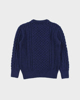 Vintage Aran Company Merino Wool Fisherman Knit Jumper - XS