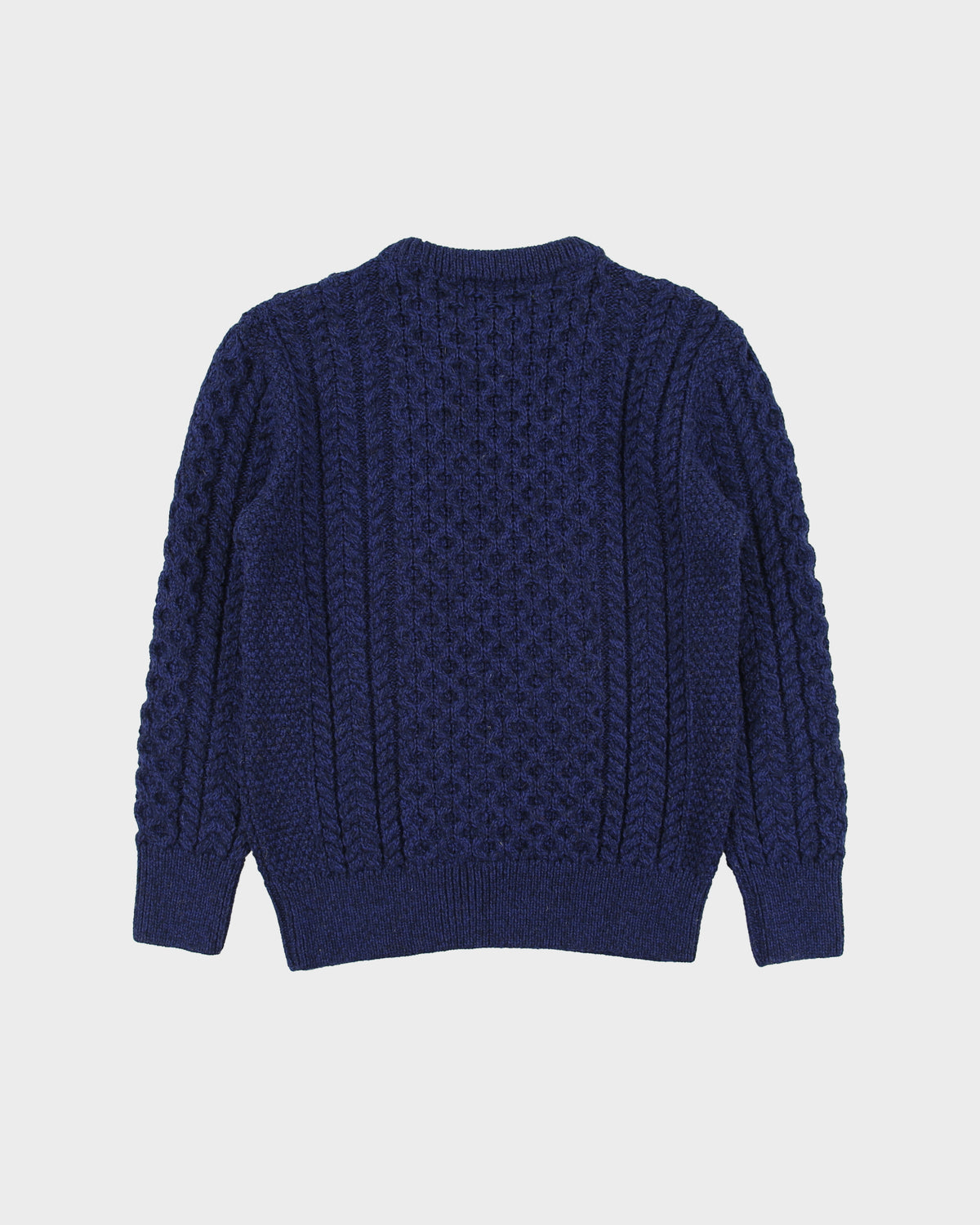 Vintage Aran Company Merino Wool Fisherman Knit Jumper - XS