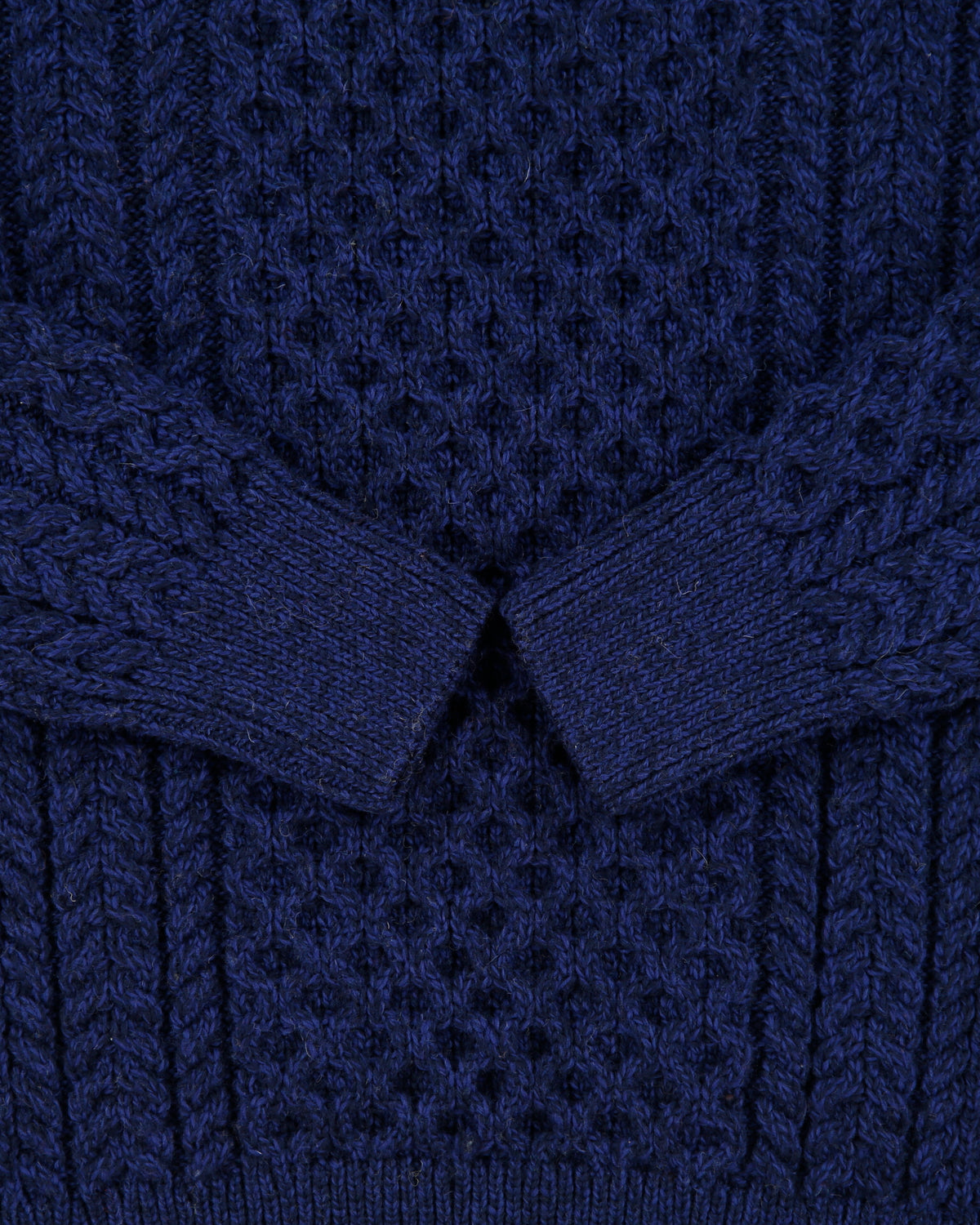 Vintage Aran Company Merino Wool Fisherman Knit Jumper - XS