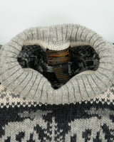 Vintage 1990s Eddier Bauer Wool Roll Neck Knit Jumper - S