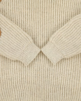 Vintage 1990s Mascot Wool Knit Suede Patch Made In England Chunky Crewneck Jumper - XXL