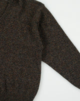 Vintage 1990s Eaton Speckled Wool Knit V-Neck Jumper - XL