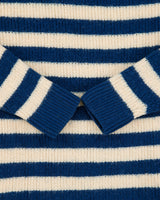 Vintage Lacoste Striped Wool Button Shoulder Chunky Crewneck Knit Jumper - L