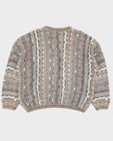 Vintage 1990s Avanzata Interwoven Textured Crewneck Knit Jumper - L