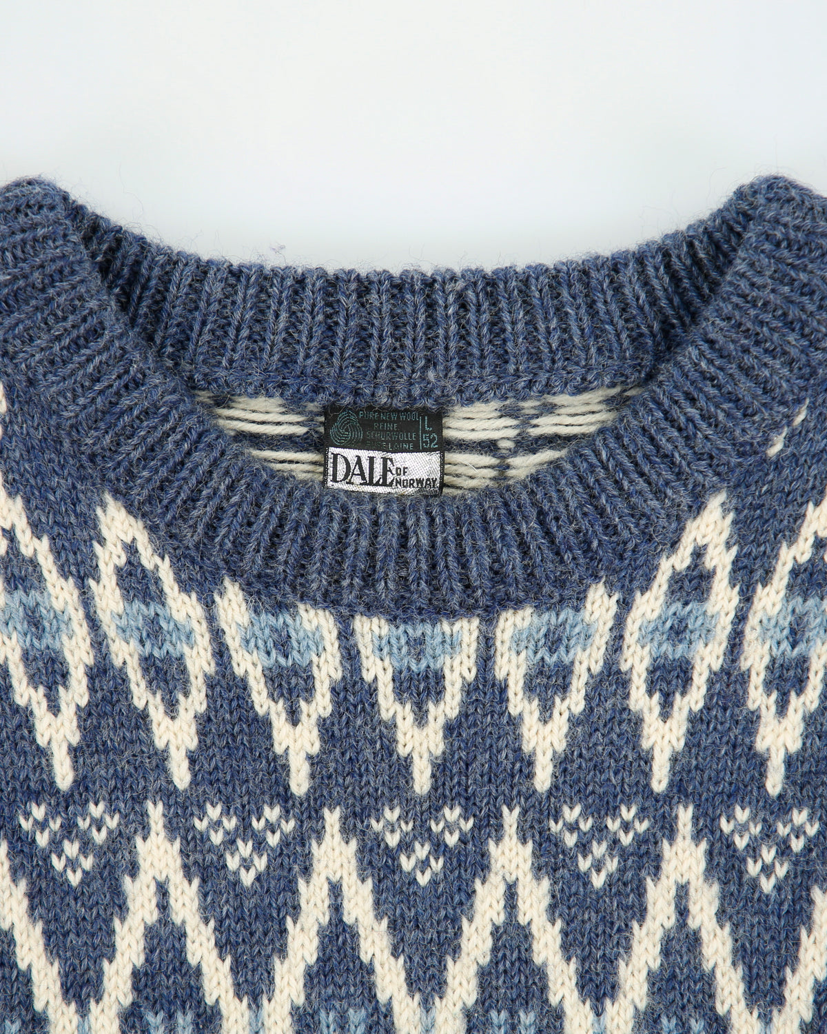 Vintage 1980s Dale Of Norway Chunky Wool Jumper - L