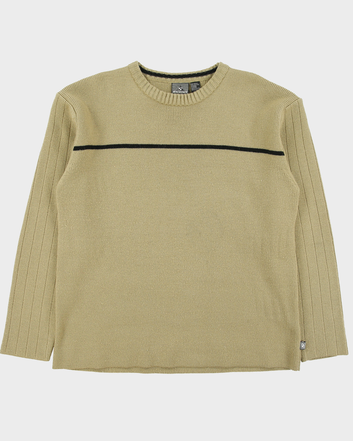 Vintage Y2K 00s Sideout Crewneck Ribbed Knit Jumper - L