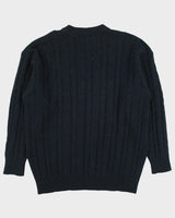 Vintage 1980s Pringle Wool Cable Knit Chunky Jumper - L