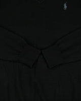 Vintage Polo Ralph Lauren Merino Wool V-Neck Knit Jumper - S