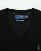 Vintage Polo Ralph Lauren Merino Wool V-Neck Knit Jumper - S