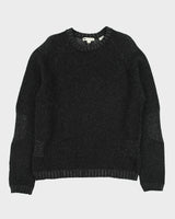 DSWT Vintage Y2K 00s Wilke-Rodriguez Marl Lambswool Ribbed Knit Jumper - M