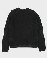 DSWT Vintage Y2K 00s Wilke-Rodriguez Marl Lambswool Ribbed Knit Jumper - M