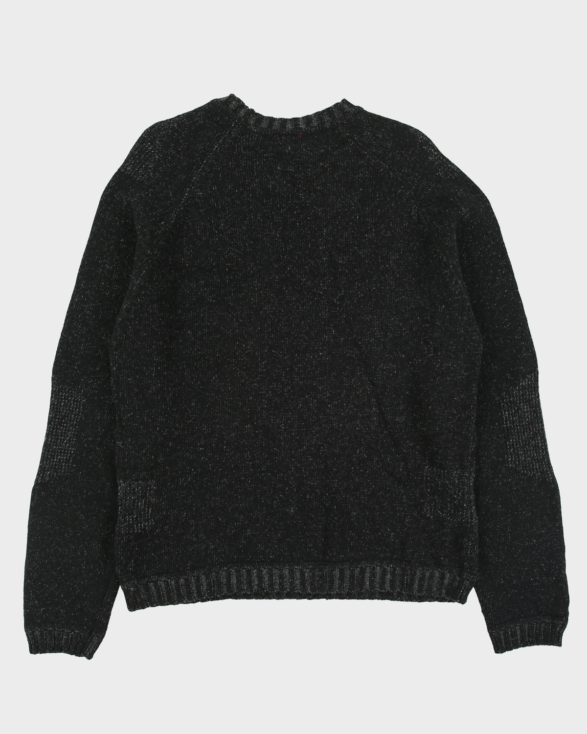 DSWT Vintage Y2K 00s Wilke-Rodriguez Marl Lambswool Ribbed Knit Jumper - M