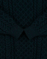 Vintage 1980s Aran Country Speckled Wool Chunky Cable Knit Made In Ireland Crewneck Jumper - M
