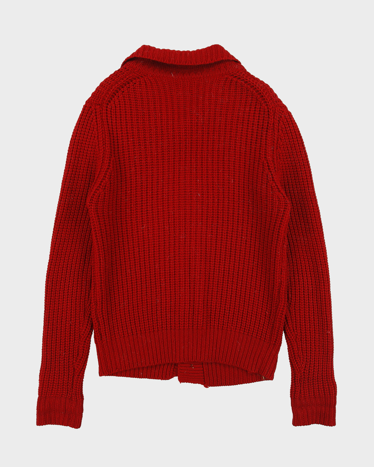 Vintage 1970s Hudson's Bay 'The Bay' Wool Knit Chunky Collared Cardigan - M