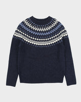 Vintage Y2K 00s Abercrombie &amp; Fitch Wool Blend Fair Isle Knit Jumper - S
