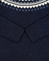 Vintage Y2K 00s Abercrombie &amp; Fitch Wool Blend Fair Isle Knit Jumper - S