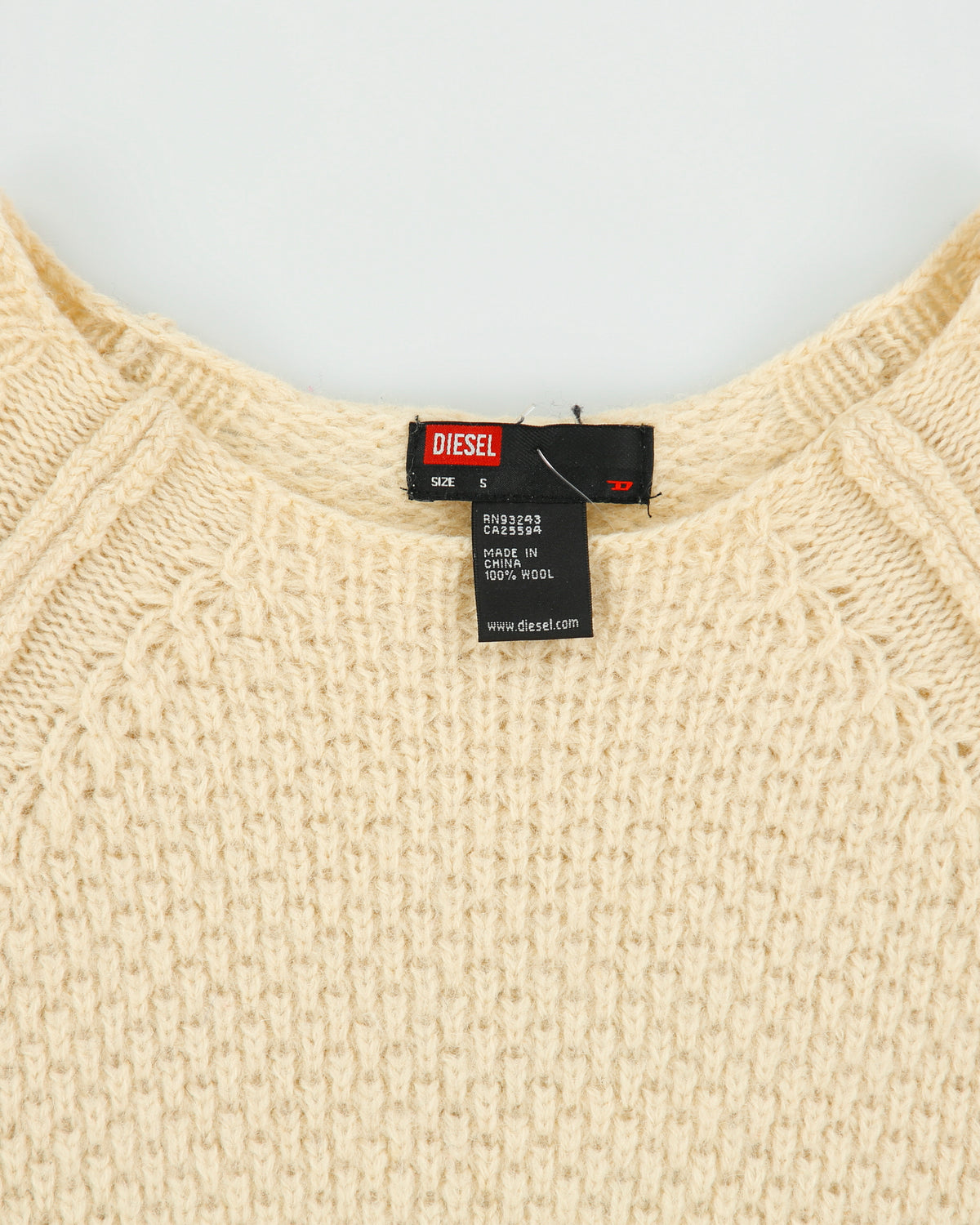 Vintage Y2K 00s Diesel Chunky Wool Knit Jumper - S