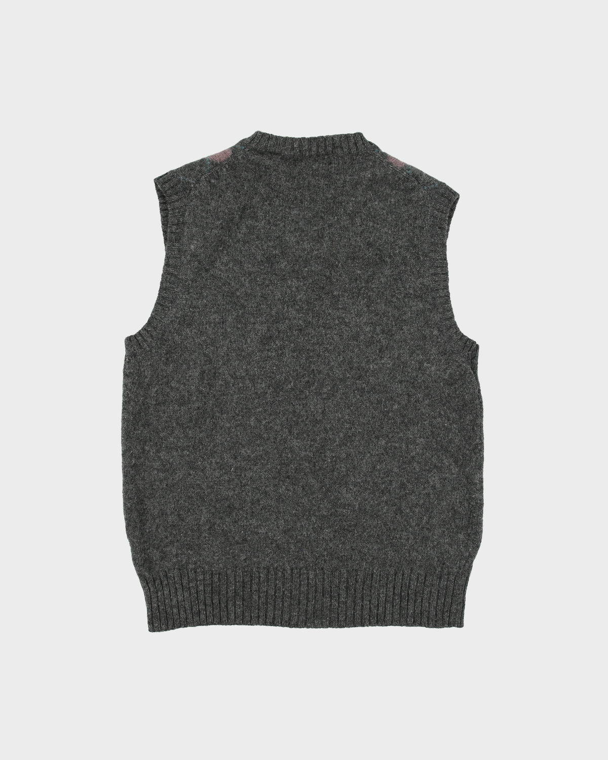 Vintage 1990s Hartog Marine Club Argyle Wool Knit Sweater Vest - M