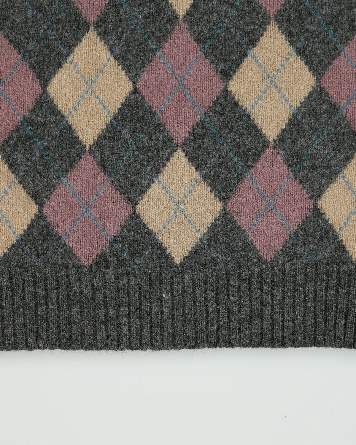 Vintage 1990s Hartog Marine Club Argyle Wool Knit Sweater Vest - M