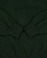 Johnstons Of Elgin Forest Green Reuben Lambswool Made In Scotland Crewneck Knit Jumper - L