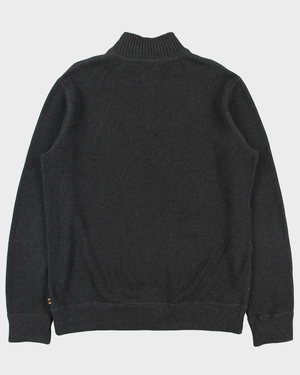 Vintage Eddie Bauer Ribbed Knit Quarter Zip Jumper - XL