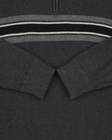 Vintage Eddie Bauer Ribbed Knit Quarter Zip Jumper - XL