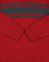 Vintage 00s Eddie Bauer Ribbed Knit Quarter Zip Jumper - XL
