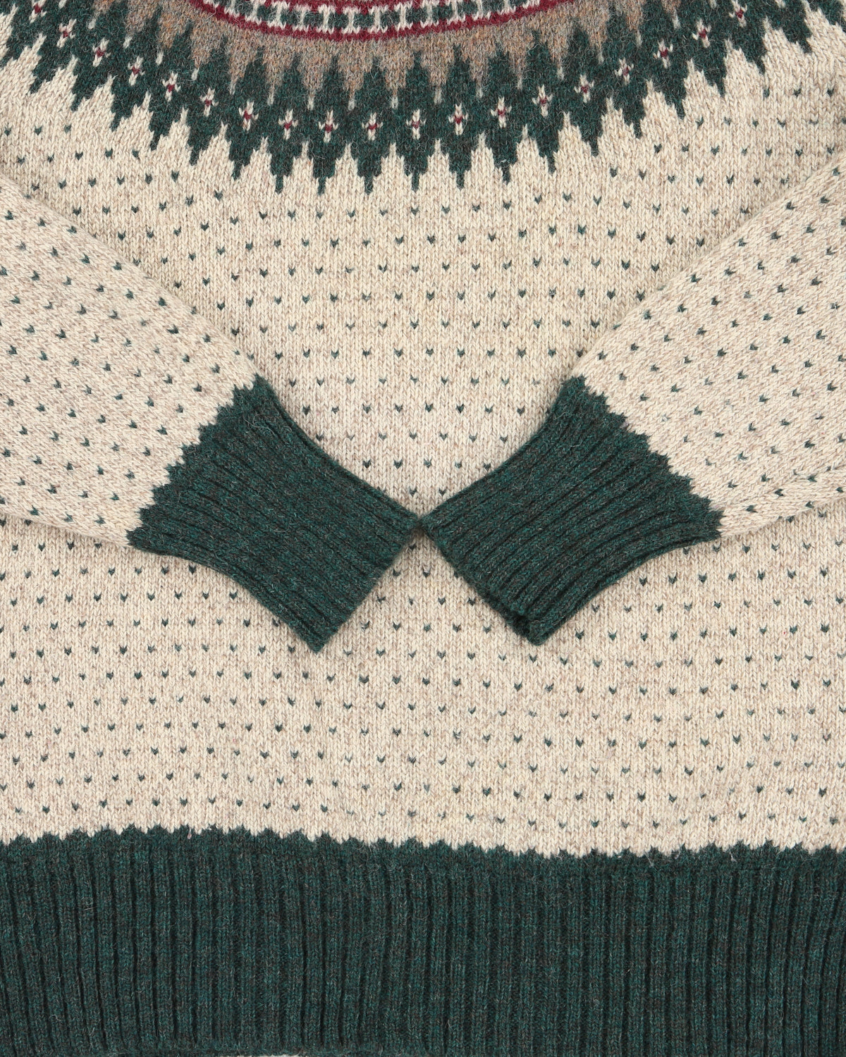 Vintage 1990s Woolrich Fair Isle Wool Chunky Knit Jumper - M