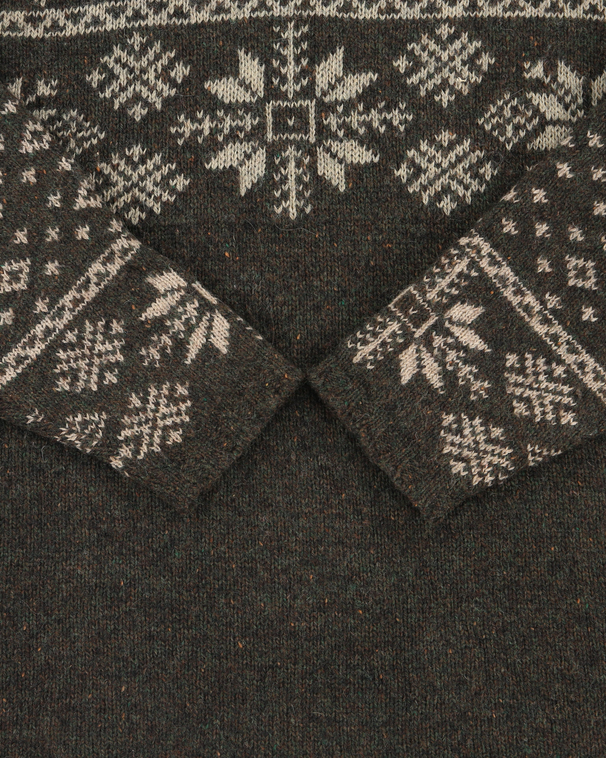 Vintage 1990s North Country Fair Isle Wool Knit Jumper - L