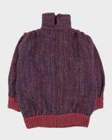 Made In Ireland Purple Knitted Cardigan - XXL
