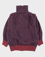 Made In Ireland Purple Knitted Cardigan - XXL