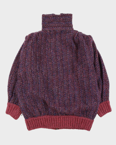 Made In Ireland Purple Knitted Cardigan - XXL