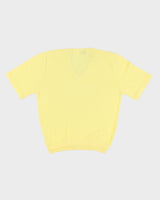 Vintage 70s IZOD Lacoste Yellow Knit Short Sleeve Top - M/L