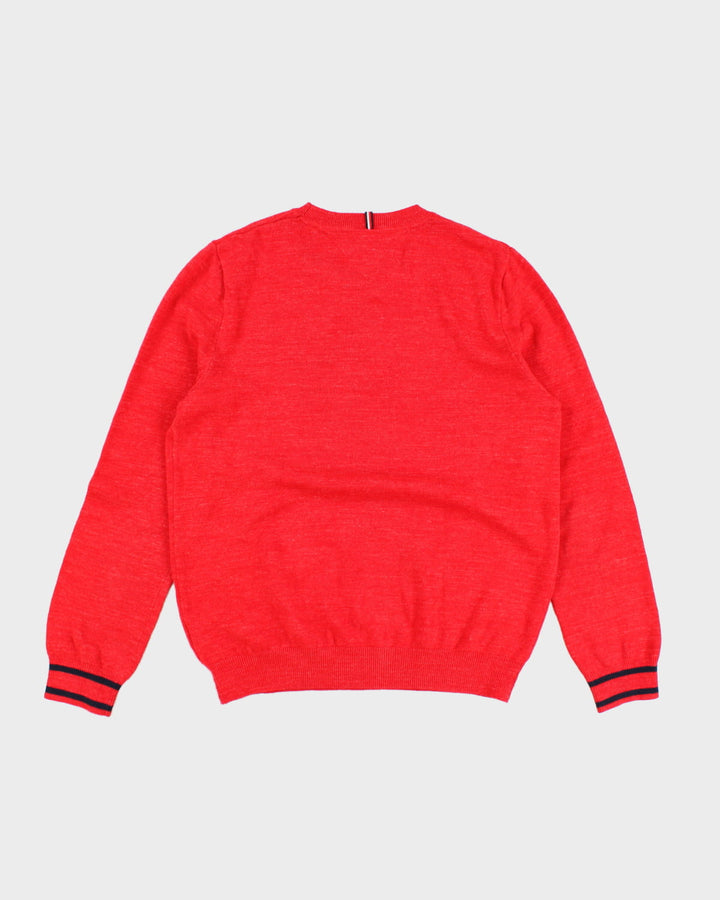 Tommy Hilfiger Red Knit Jumper - L