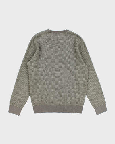 Club Monaco Men's Textured Green Sweatshirt - M
