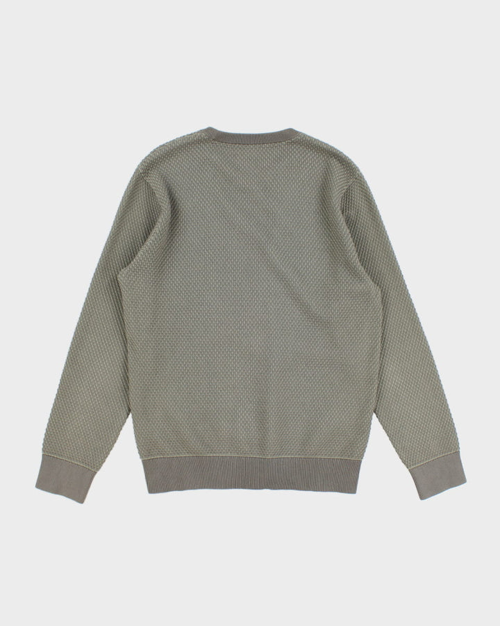 Club Monaco Men's Textured Green Sweatshirt - M