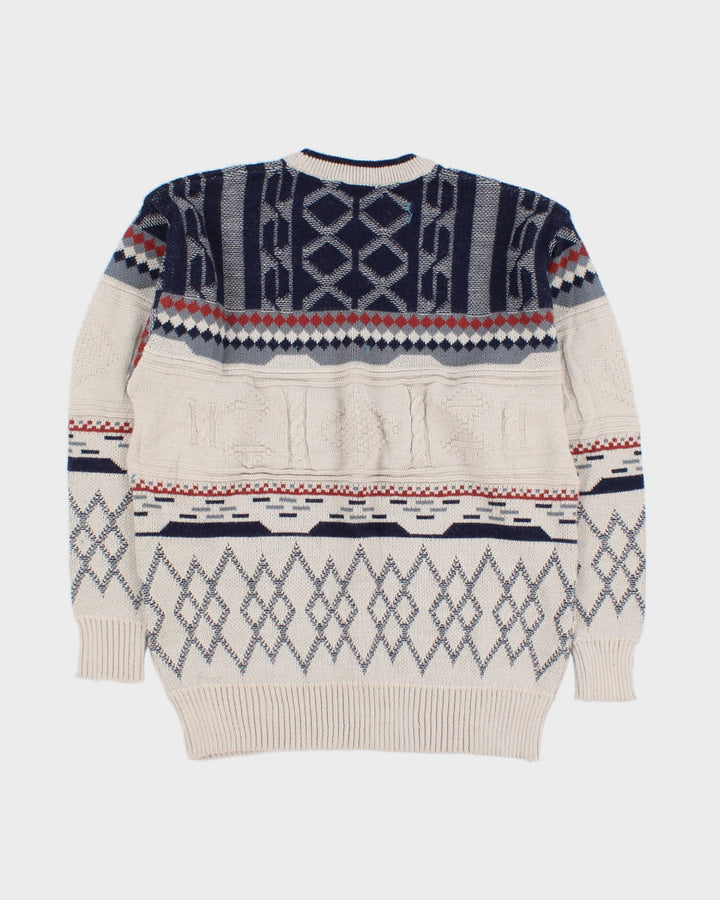 Vintage 90s Multi Coloured Knit Jumper - M/L