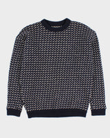 Vintage 90s Roots Navy Speckled Knit Jumper - L