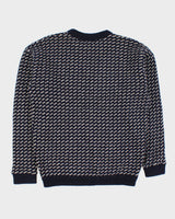 Vintage 90s Roots Navy Speckled Knit Jumper - L