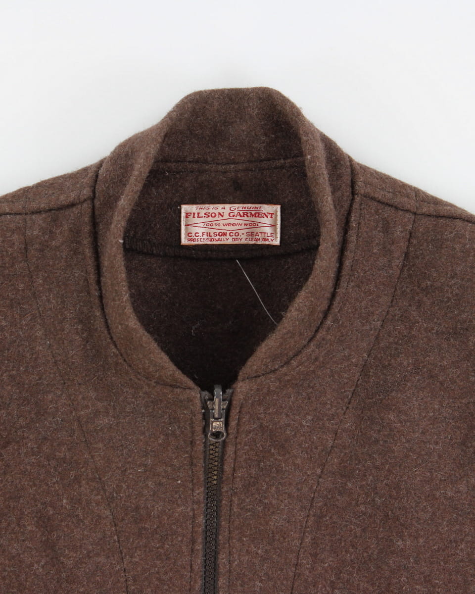 Vintage Filson Wool Zip Up Vest - L
