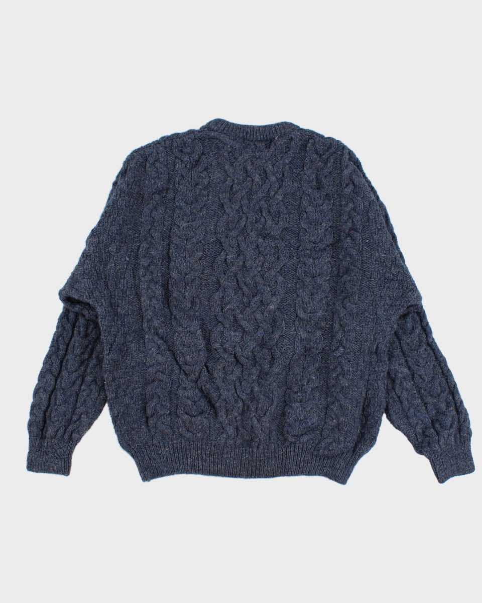 Vintage Irish Pure Wool Knit Jumper - XXL