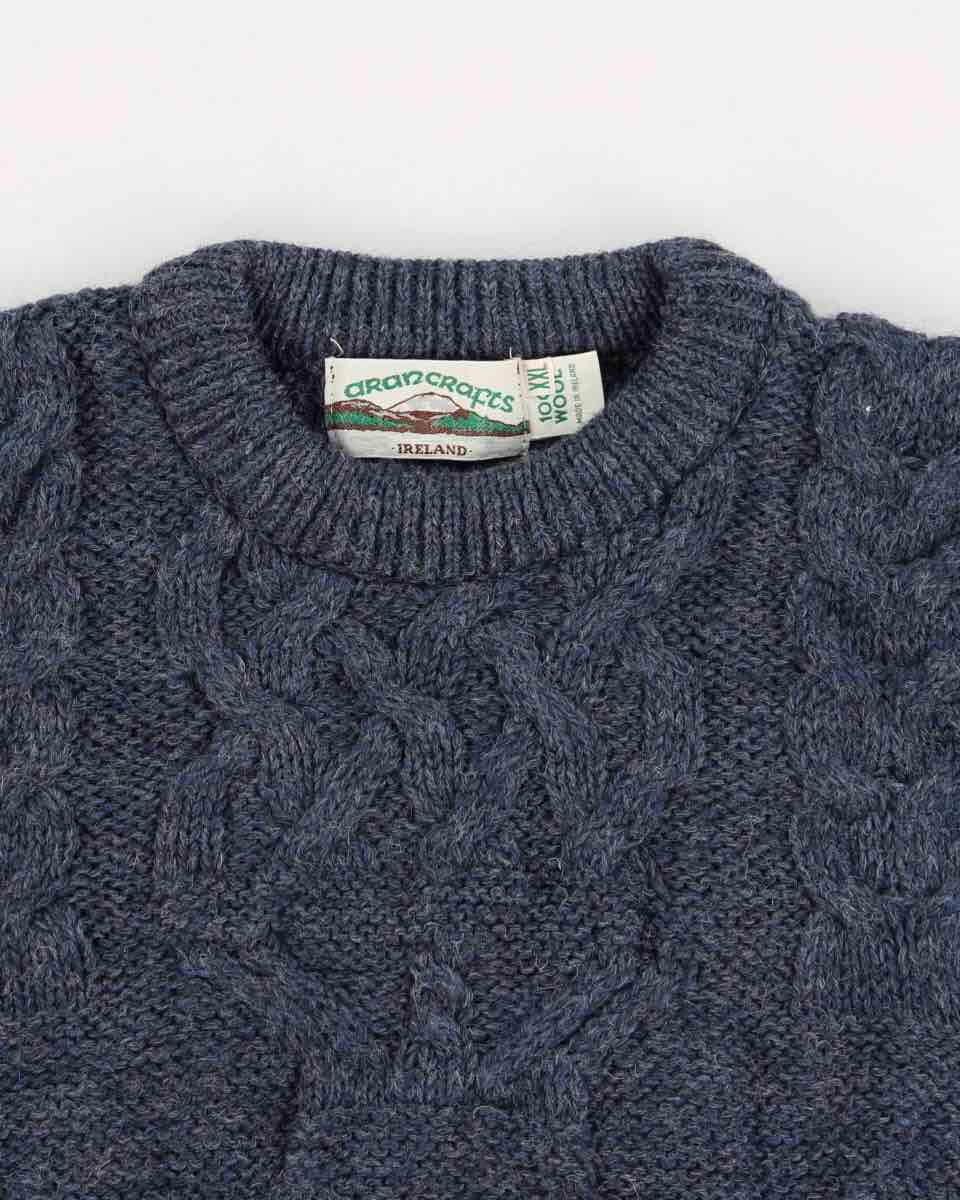 Vintage Irish Pure Wool Knit Jumper - XXL