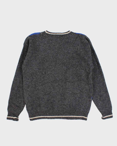 Vintage Pure Wool Knit Jumper - M