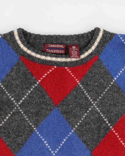 Vintage Pure Wool Knit Jumper - M