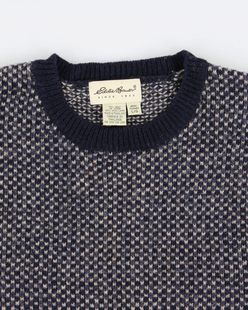 Vintage Eddie Bauer Pure Wool Knit Jumper - L