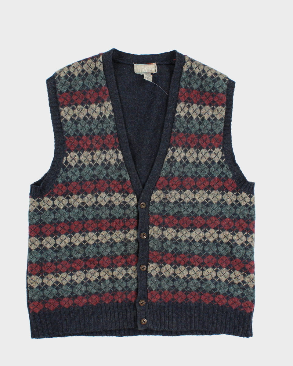 Vintage Christopher Hayes Wool Button Up Vest - XL