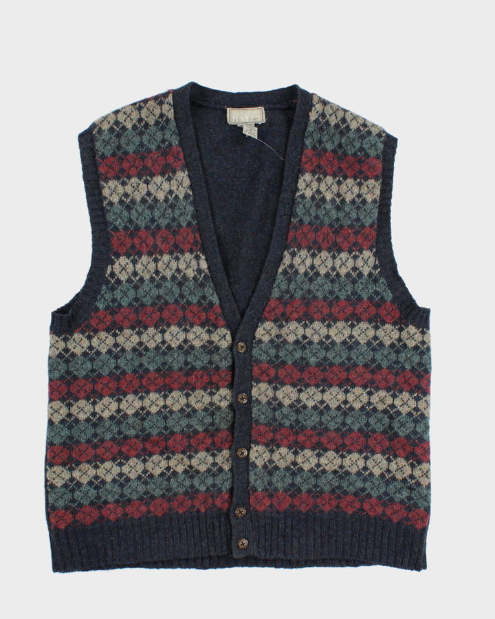 Vintage Christopher Hayes Wool Button Up Vest - XL