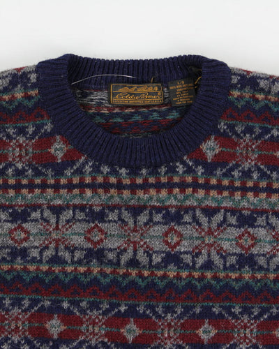 90's Eddie Bauer Pure Wool Knit - L