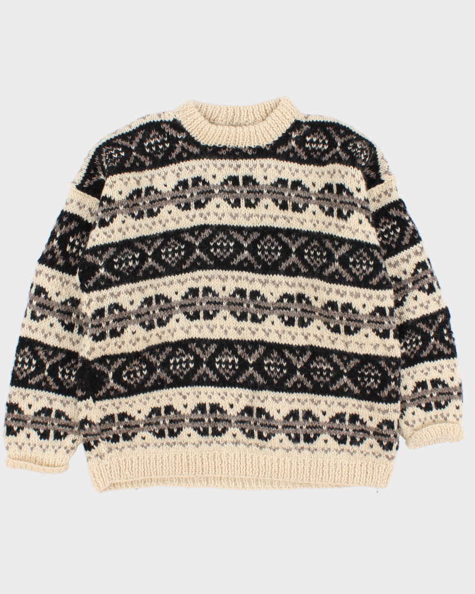 Vintage Wool Knit Jumper - L - XL